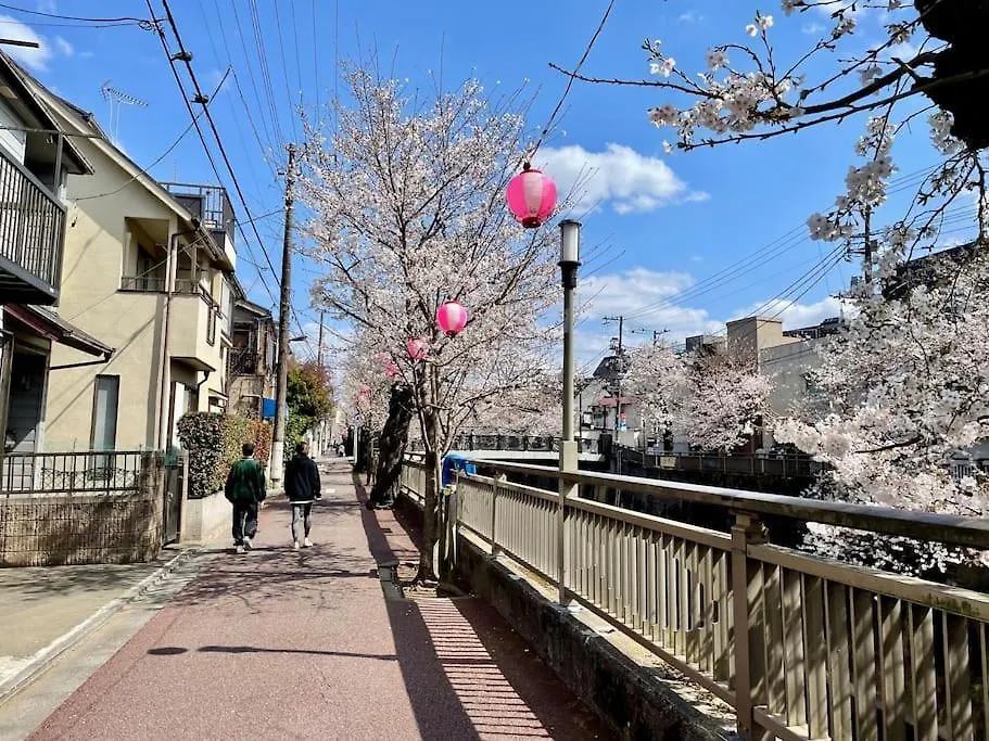 都内桜名所寝室から桜観賞リノベーリョン一軒家池袋エリア中板橋駅 Tokyo Apartment